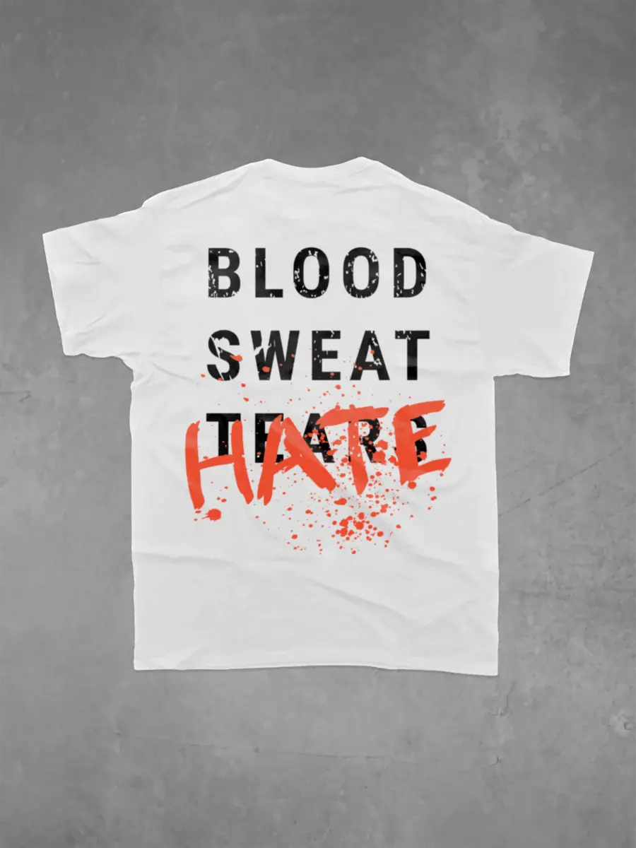 Blood sweat tears hate Print Men's T-shirt
