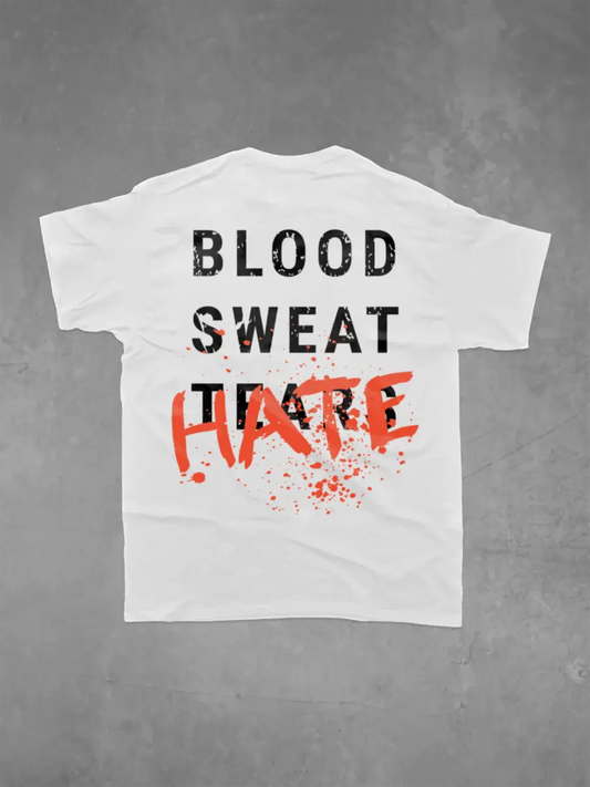 Blood sweat tears hate Print Men's T-shirt