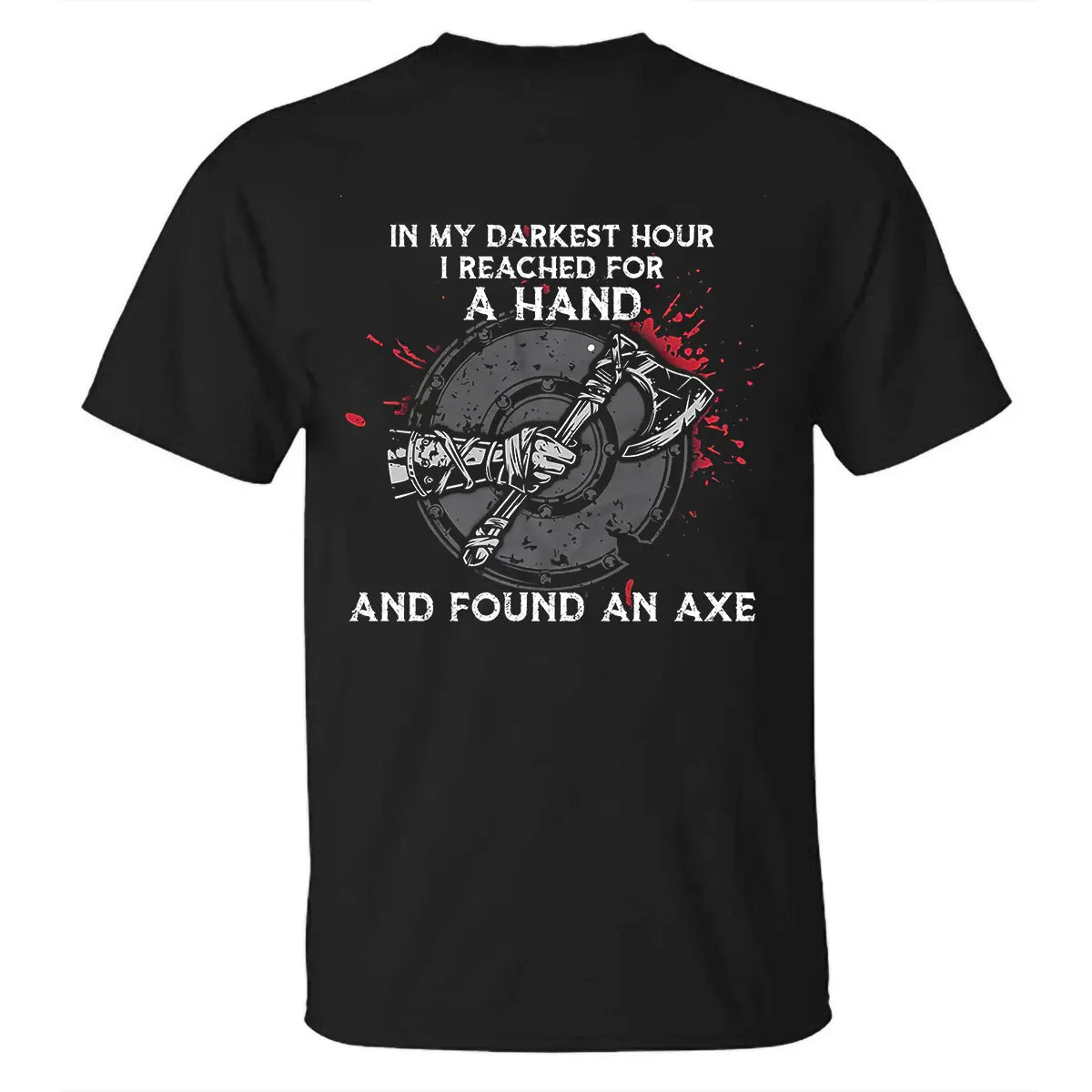 Viking In My Darkest Hour Printed Men's T-shirt