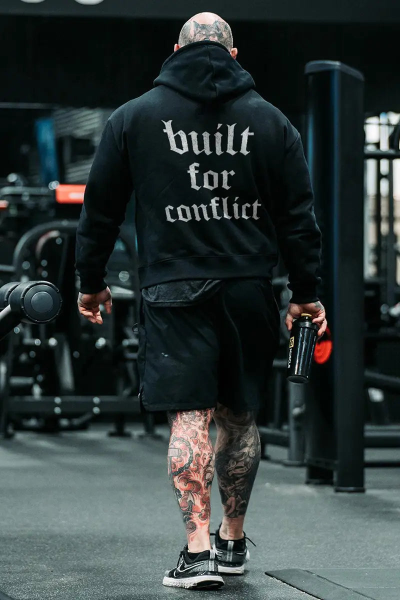 Built for conflict Printed Men's Hoodie