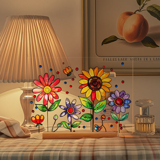 🌷🌼2024 NEW - 🌻🌺Painted Colorful Flower Pattern Decor