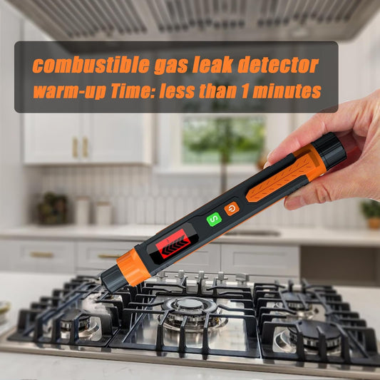 Natural Gas Leak Detector, With Audible & Visual Alarm