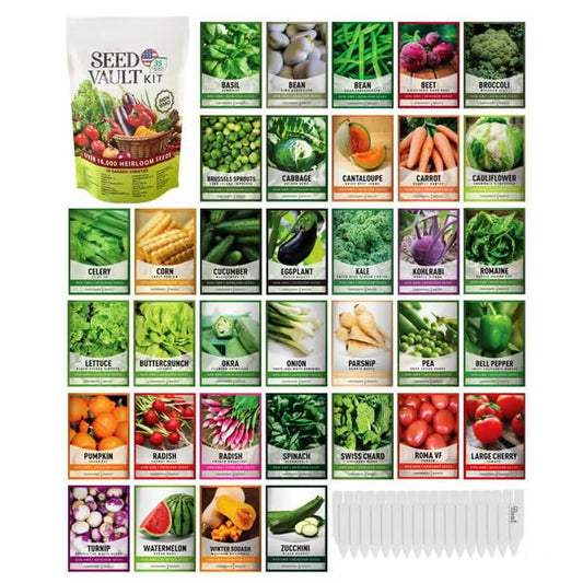 🌸Early Spring Sale 49% OFF-Vegetable Seed Vault Kit | 35 Variety Pack