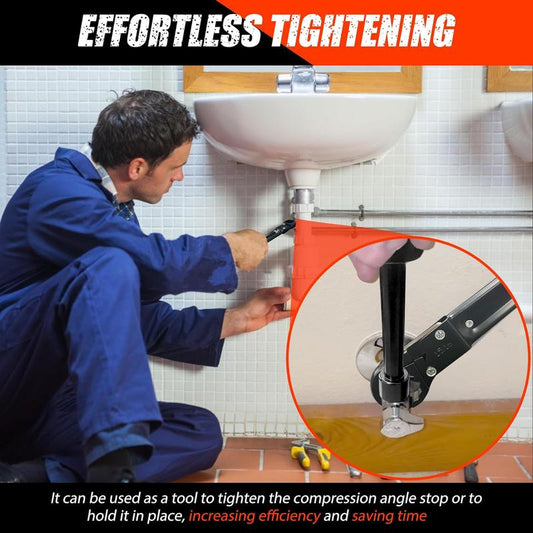🔥Last 4 hours Sale: Save 49%- 💥 Professional Plumbing Toolset For Easy Angle Stop And Supply Nut Installation - Must-Have For Plumbers Plumbing Tool.