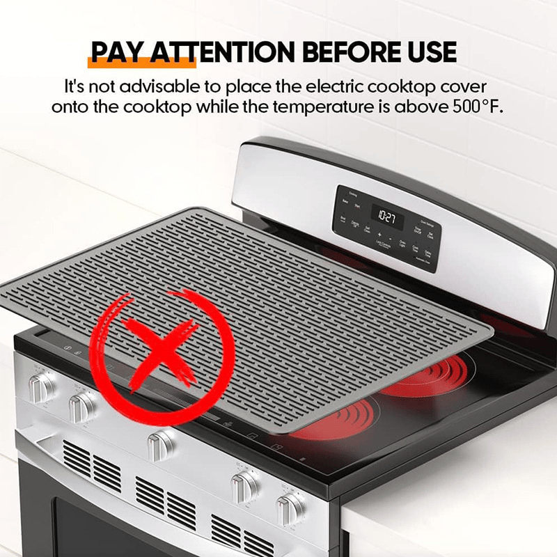 🔥500°F/220°C Heat-Resistant Silicone Stove Cover Mat & Utensils