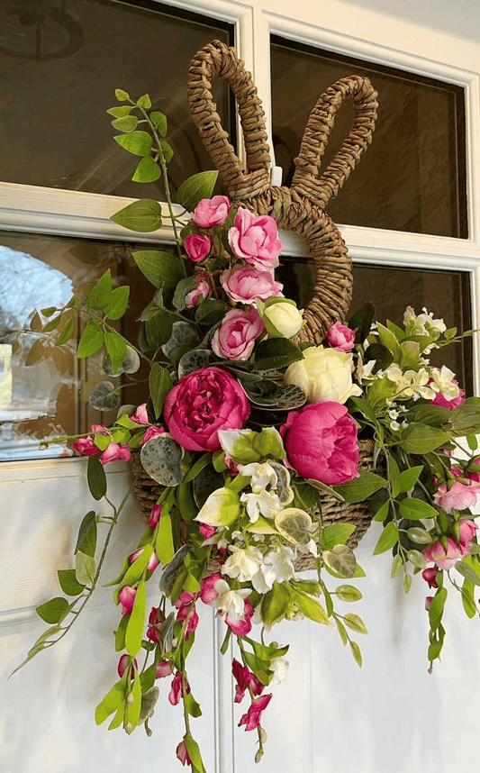 🔥Easter Sale 49% OFF - Bunny Basket Hanging Wall Pocket Spring Decor