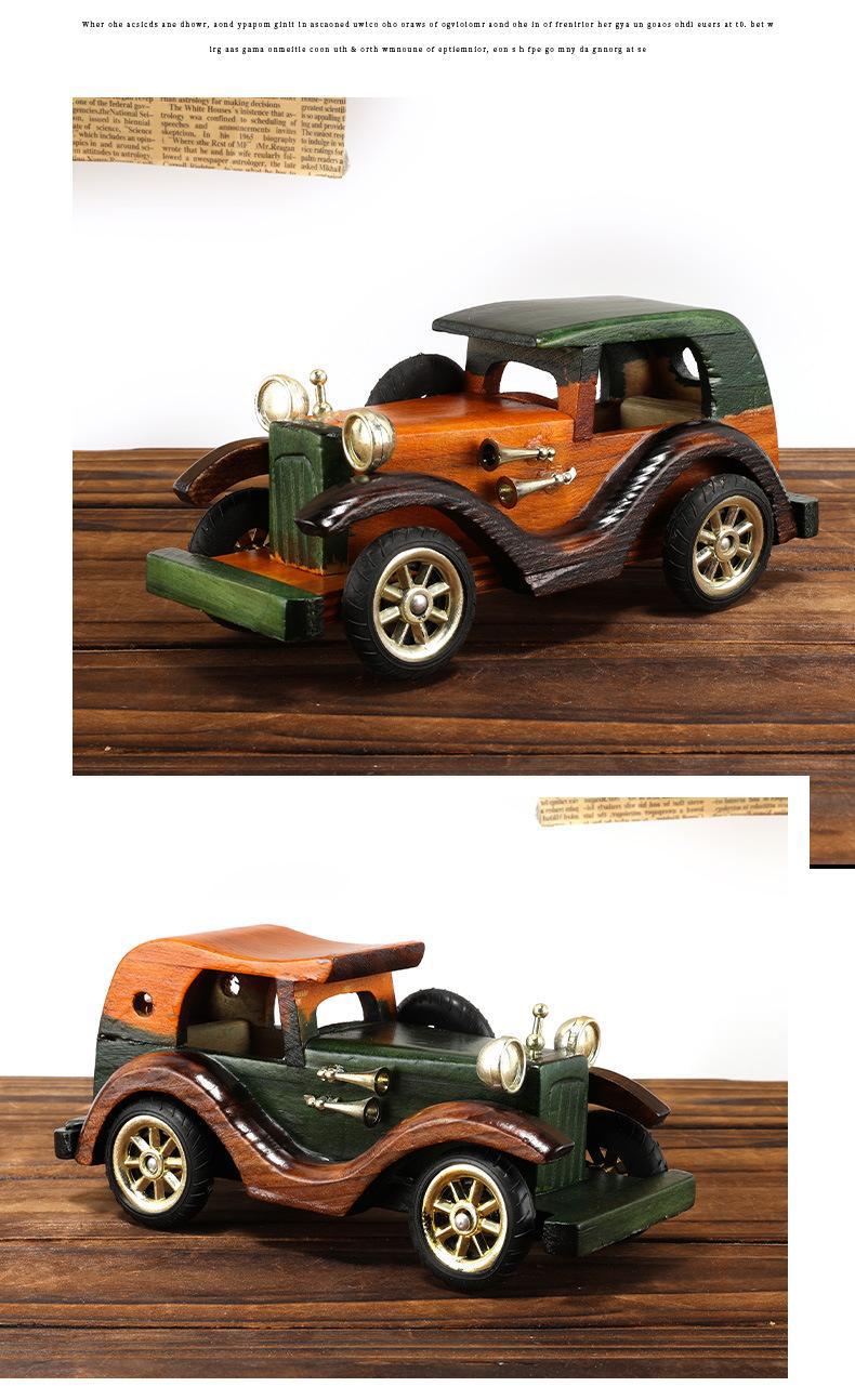 Stylish Vintage Wood Car