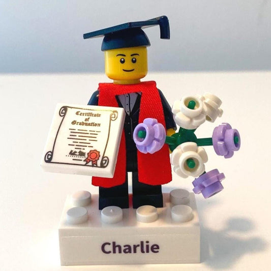 Graduation Building Block Minifigure