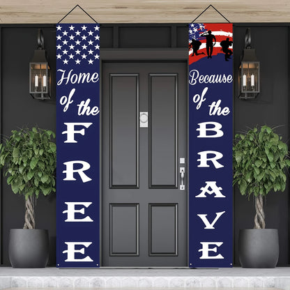 🎖Patriotic Porch Banners: Celebrate Freedom, Honor, & Faith