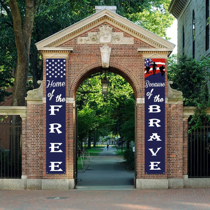 🎖Patriotic Porch Banners: Celebrate Freedom, Honor, & Faith