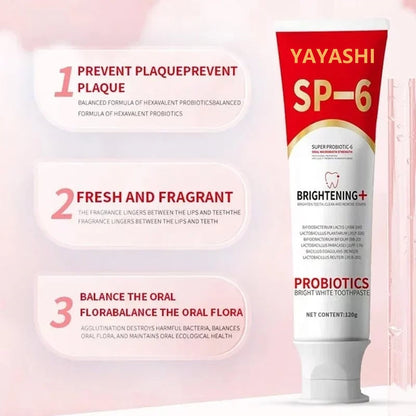 🔥2025HOT SALE🔥YAYASHI SP-6 Probiotic Whitening Toothpaste