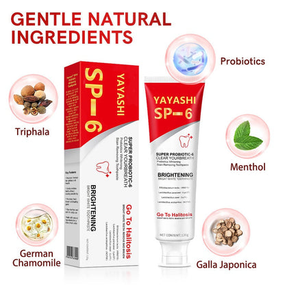 🔥2025HOT SALE🔥YAYASHI SP-6 Probiotic Whitening Toothpaste