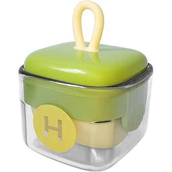 Mini Lint Roller,Washable Sticky Roller Reusable Lint Remover Portable Pet Hair Remover for Clothes,Travel Household (Green)