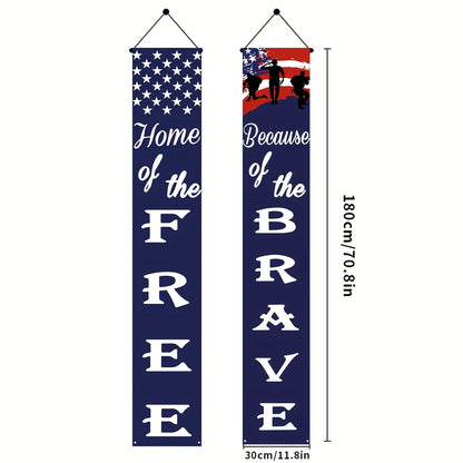 🎖Patriotic Porch Banners: Celebrate Freedom, Honor, & Faith