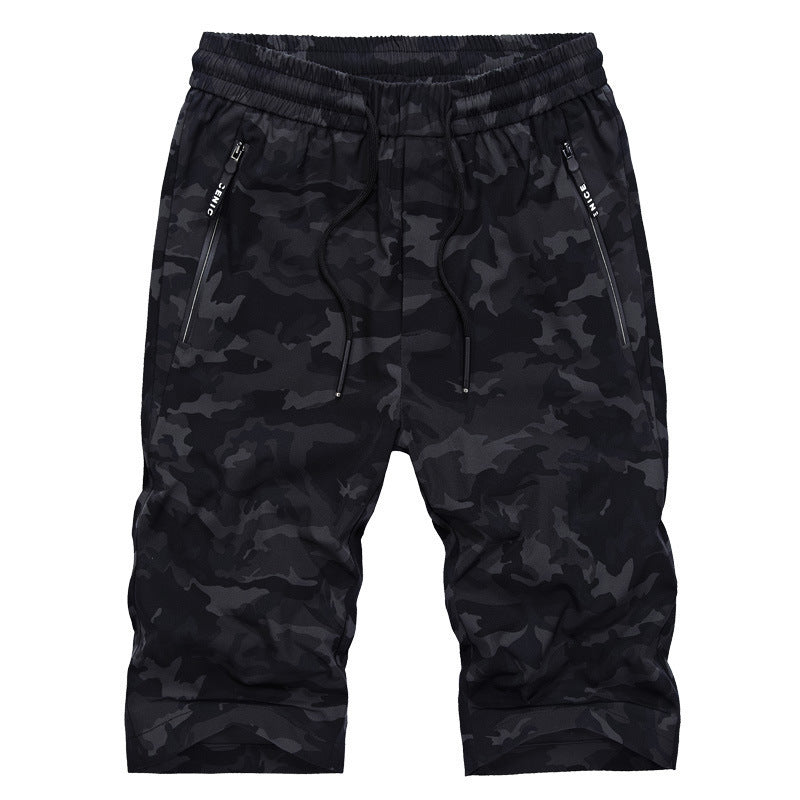 New Camouflage Men's Summer Loose Men's Casual Short Overalls Sweatpants