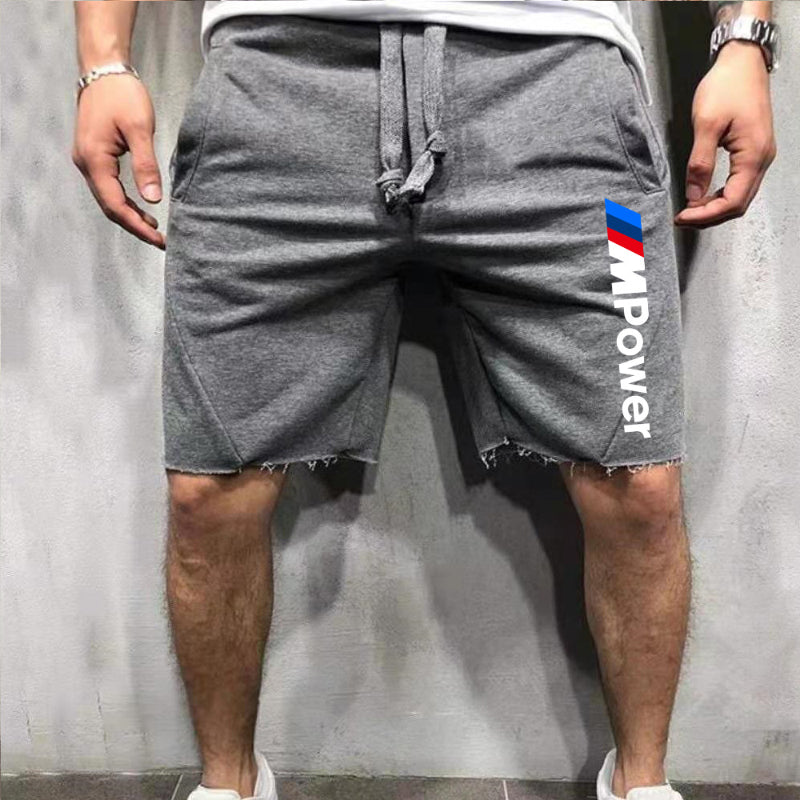 Power Letter Sports Casual Men's Shorts