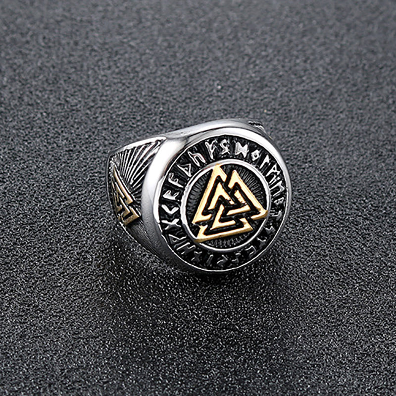 Unique Personality Triangle Symbol Retro Ring