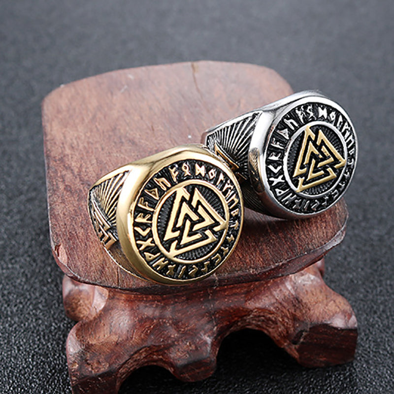 Unique Personality Triangle Symbol Retro Ring