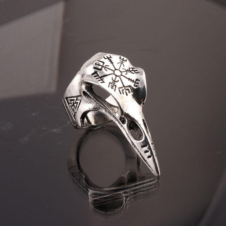 Viking Harpoon Bird Alloy Opening Ring