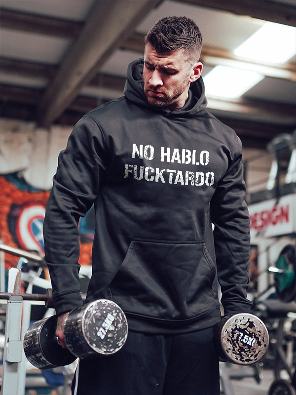 No Hablo Fxxktardo Print Men's Hoodie