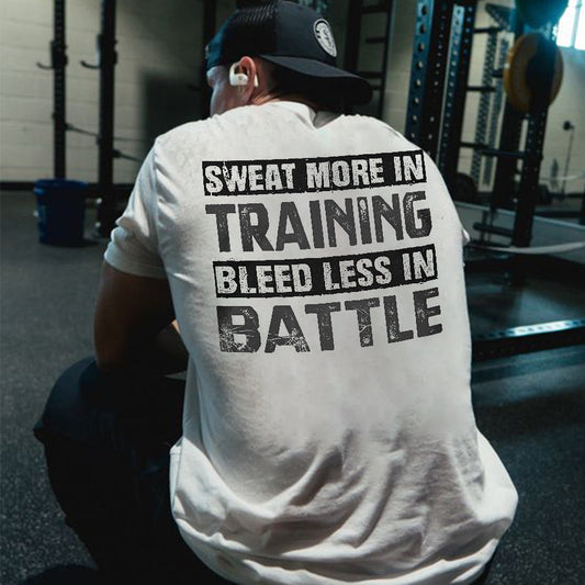 Sweat More In Training Printed Men's T-shirt