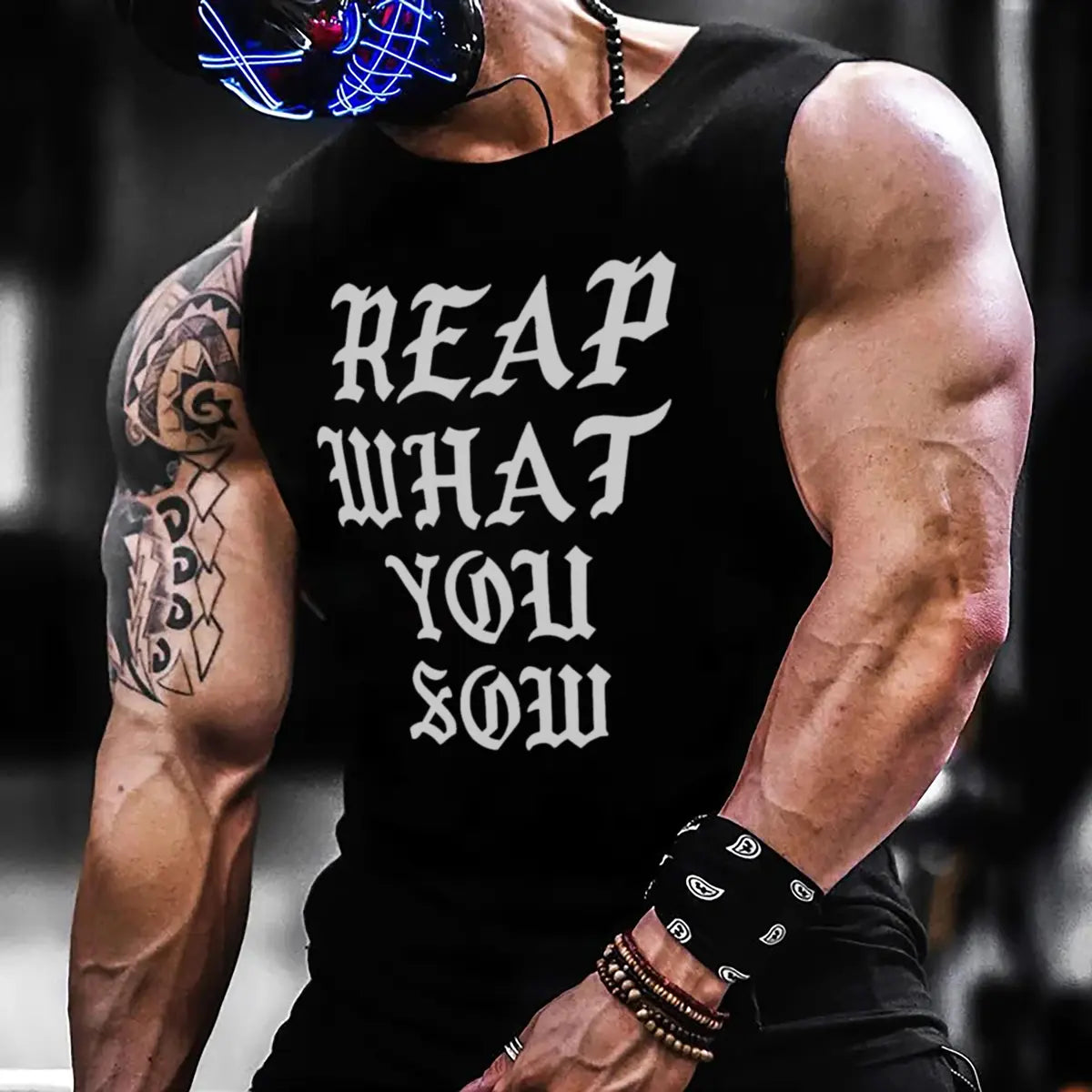 Repeat what you  sow  Printed Men's Vest