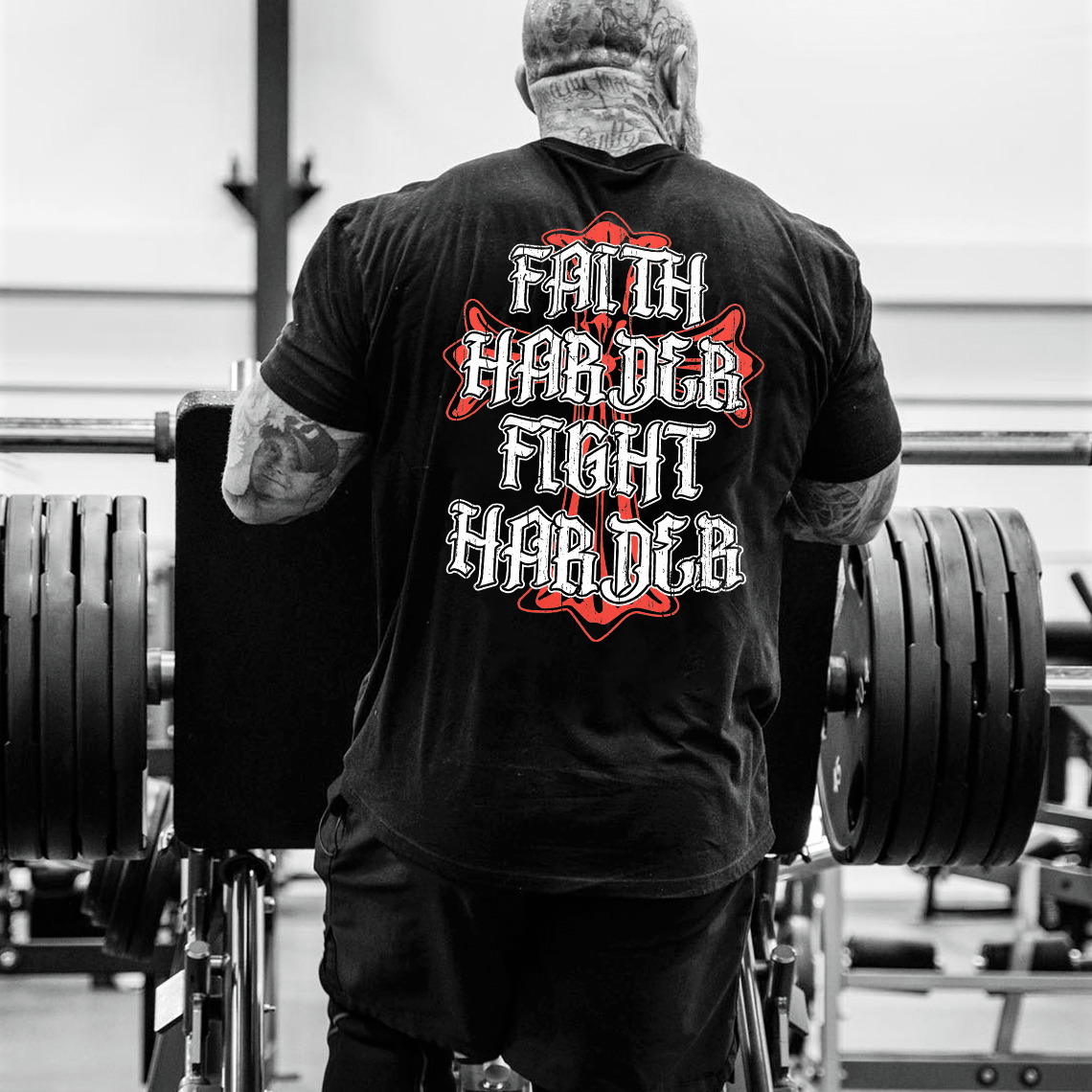 Faith harder Fight harder T-shirts