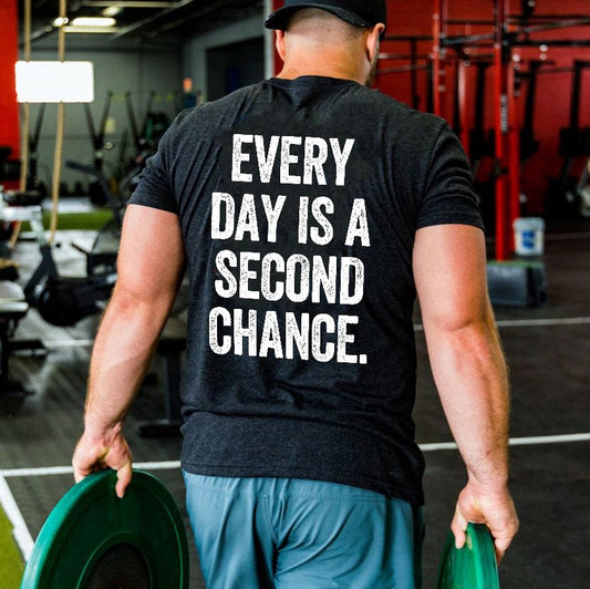 Every Day Is A Second Chance Printed Men's T-shirt