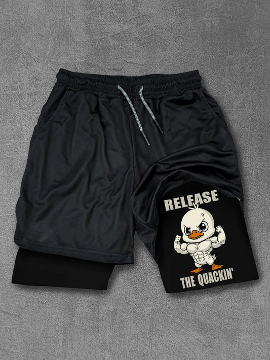 Release The Quackin' Printed Men's Shorts