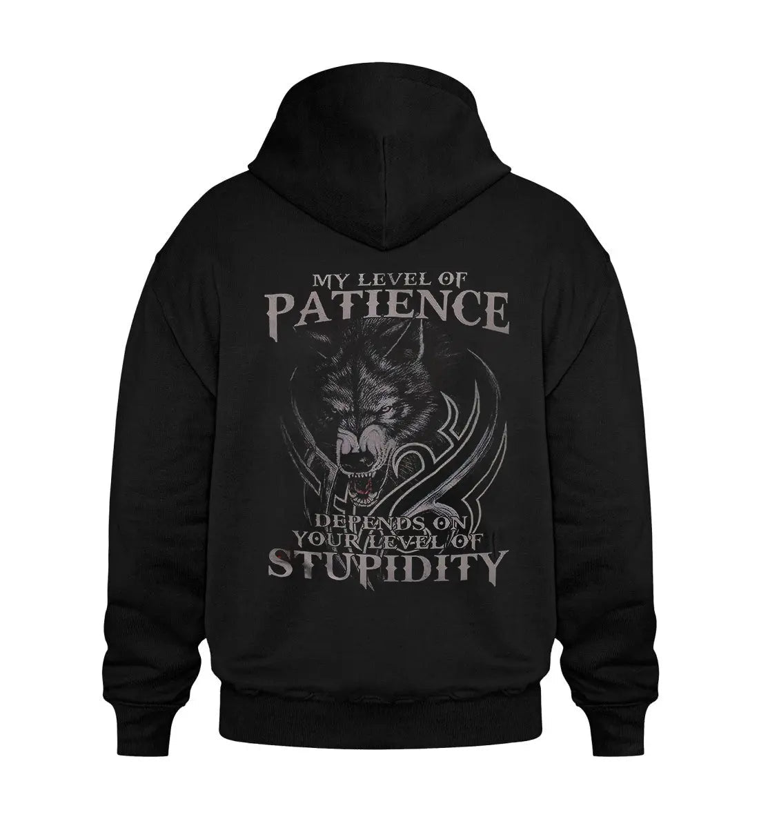 Viking My Level Of Patience Printed Men's Hoodie