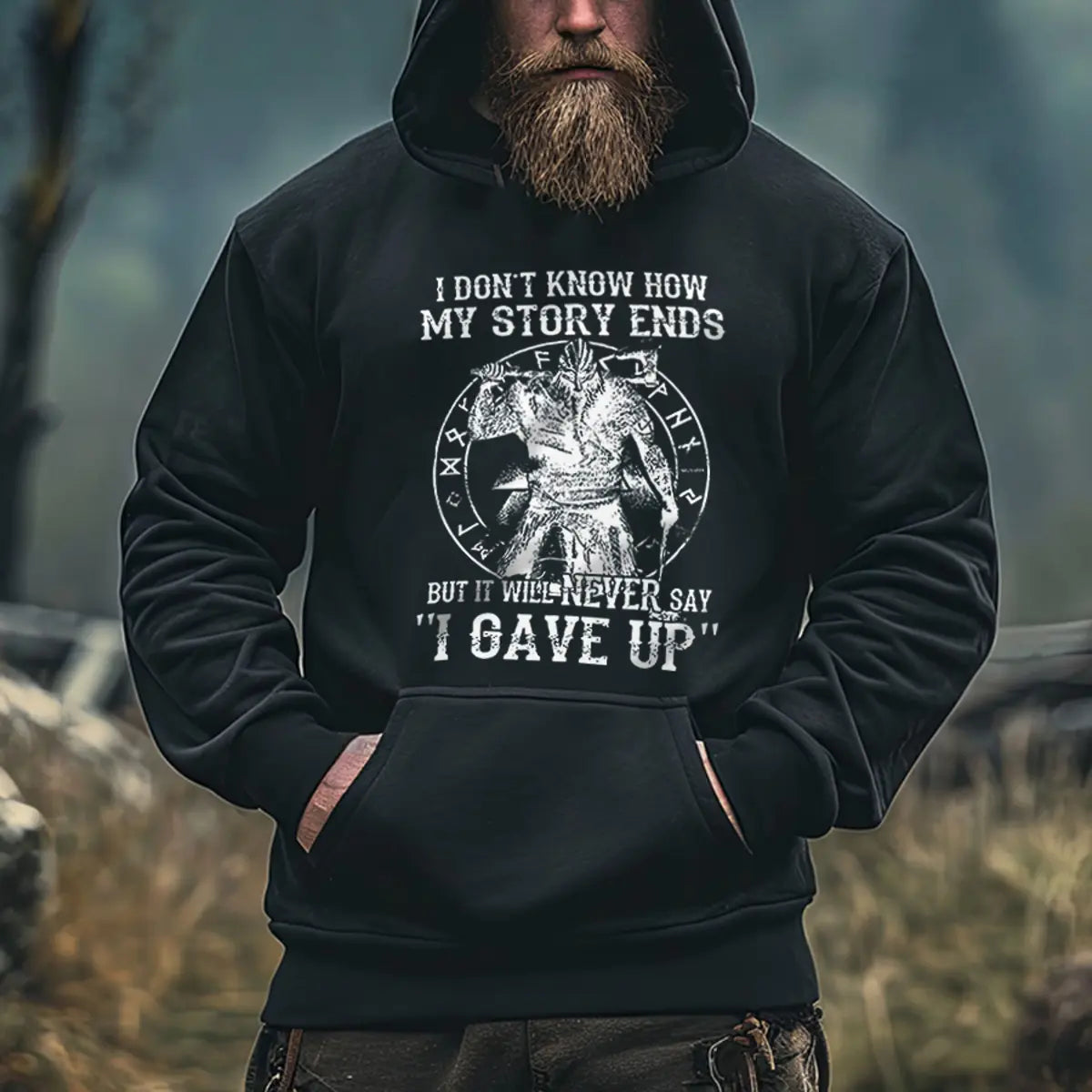 I Don't Know How My Stroy Ends Printed Men's Hoodie