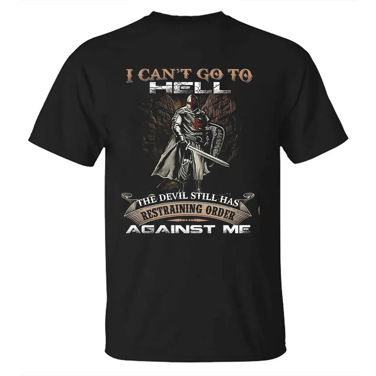 Viking I Can't Go To Hell Printed Men's T-shirt