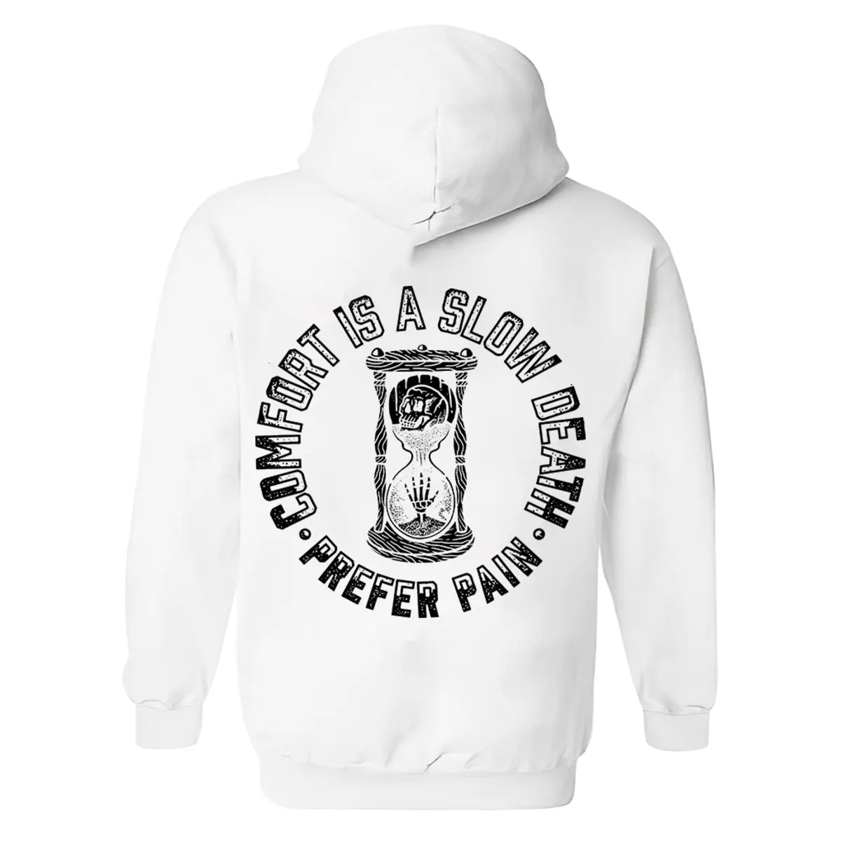 Comfort Is Slow Death Printed Men's Hoodie