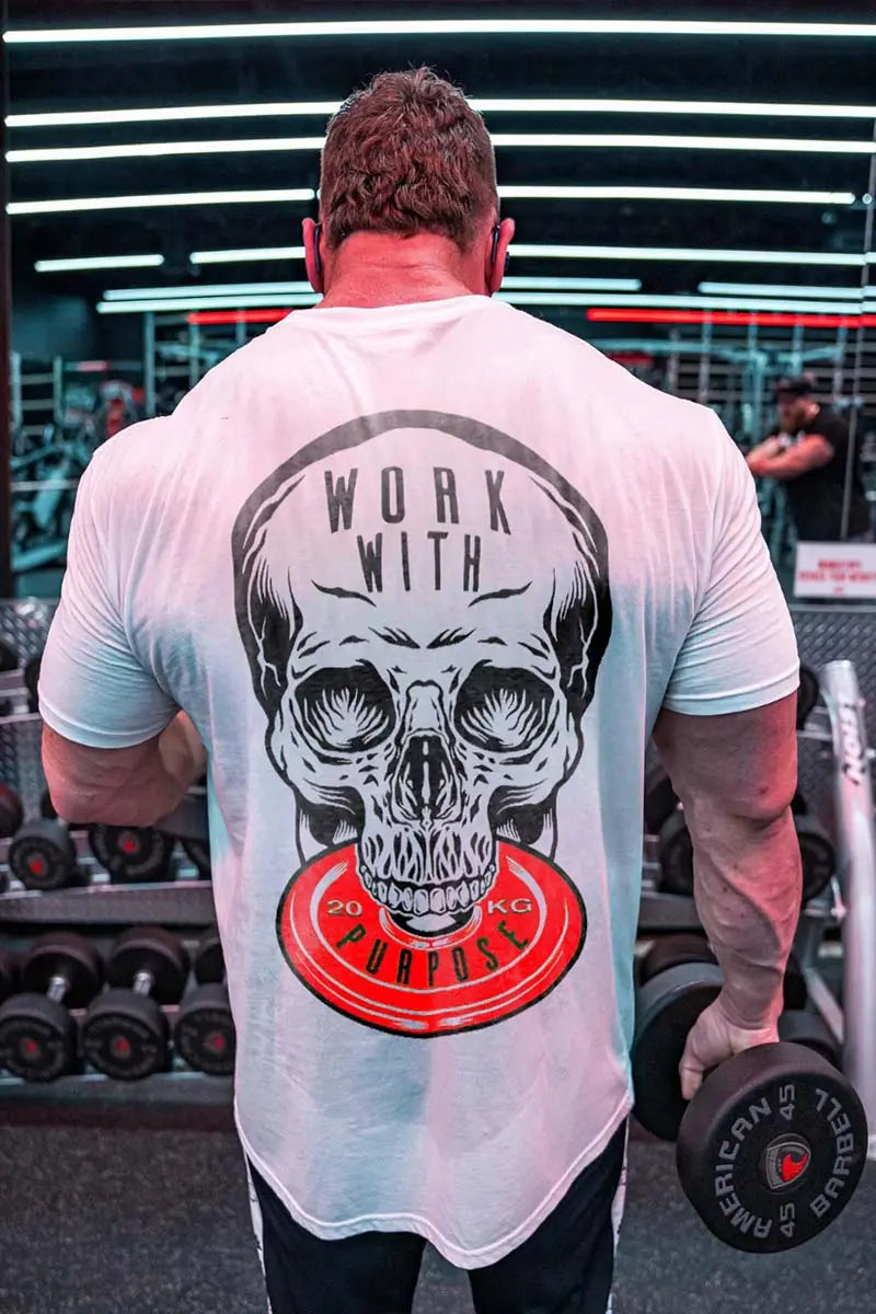 Work With 20 KG Purpose Printed Men's T-shirt