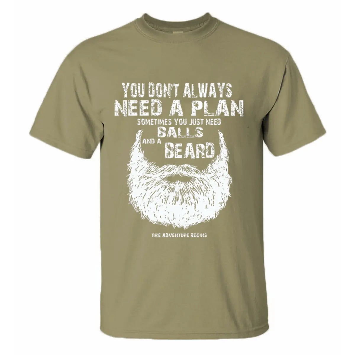 Viking You Don't Always Need A Plan Printed Men's T-shirt