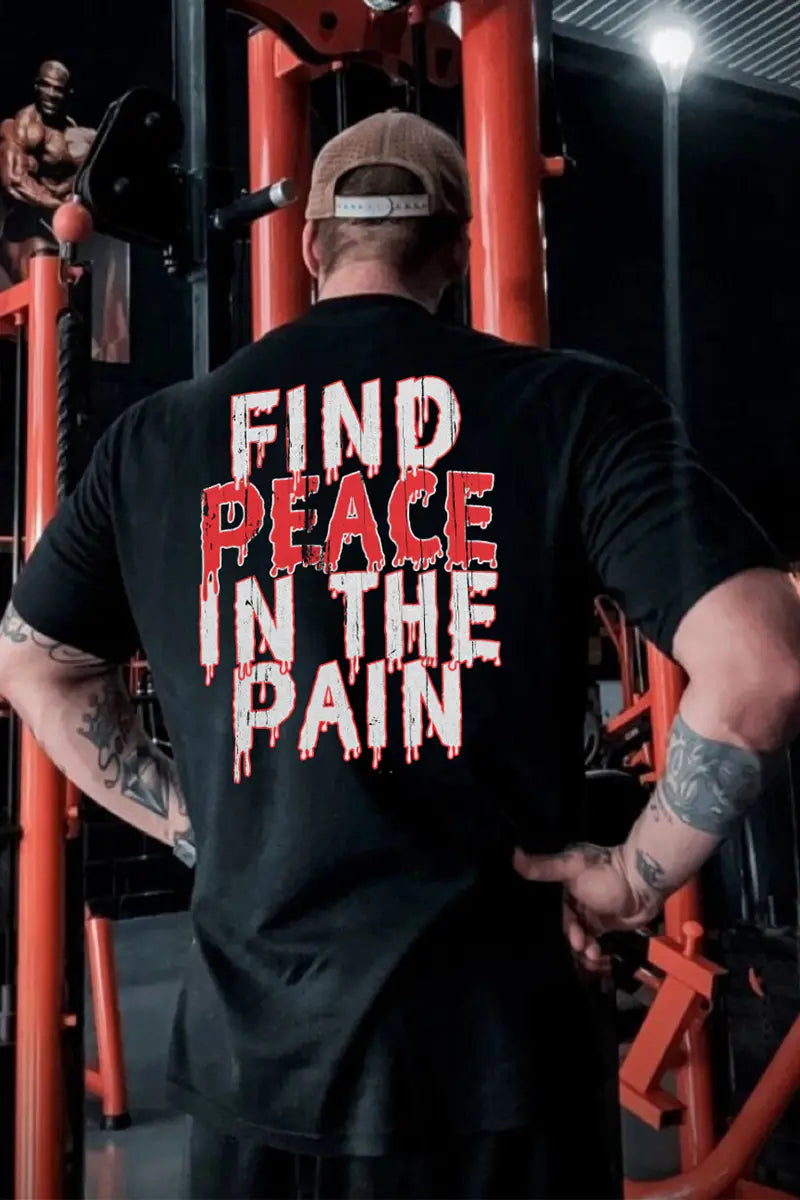 Find Peace In The Pain Printed Men's T-shirt