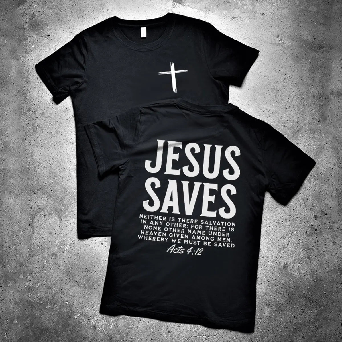 Jesus Saves Printed Men's T-shirt