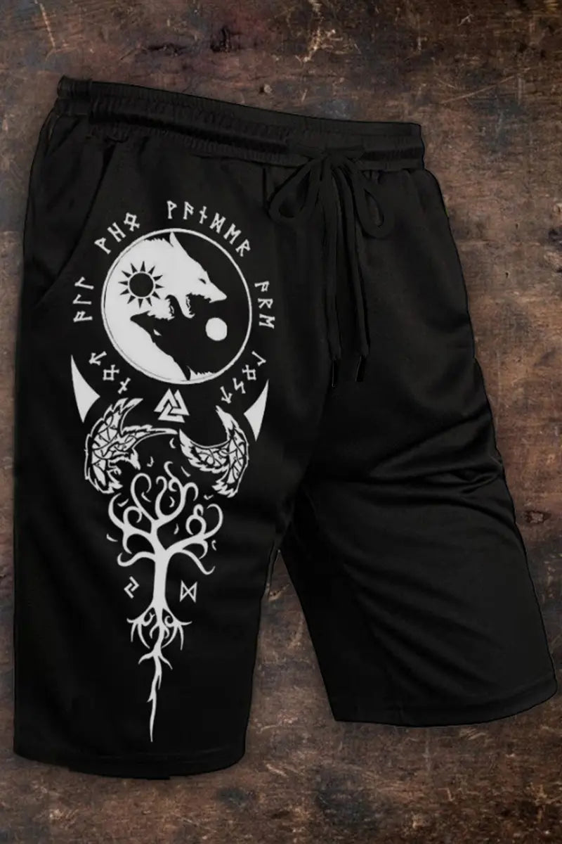 Viking Printed Casual Men's Shorts