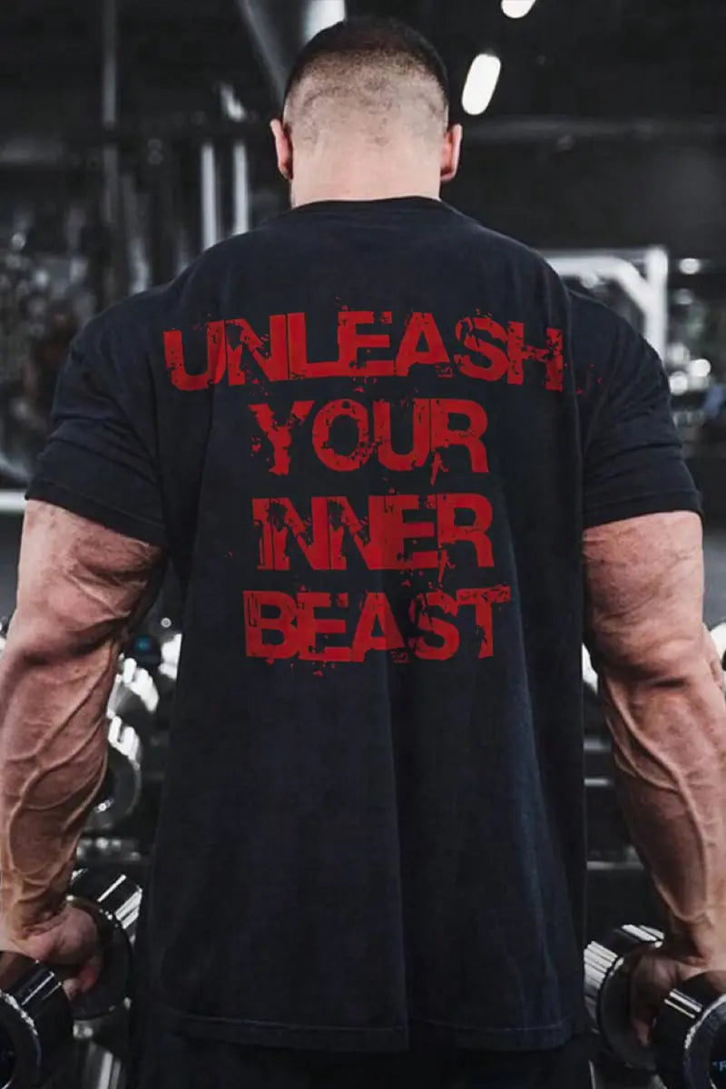 Unleash Your Inner Beast Printed Men's T-shirt