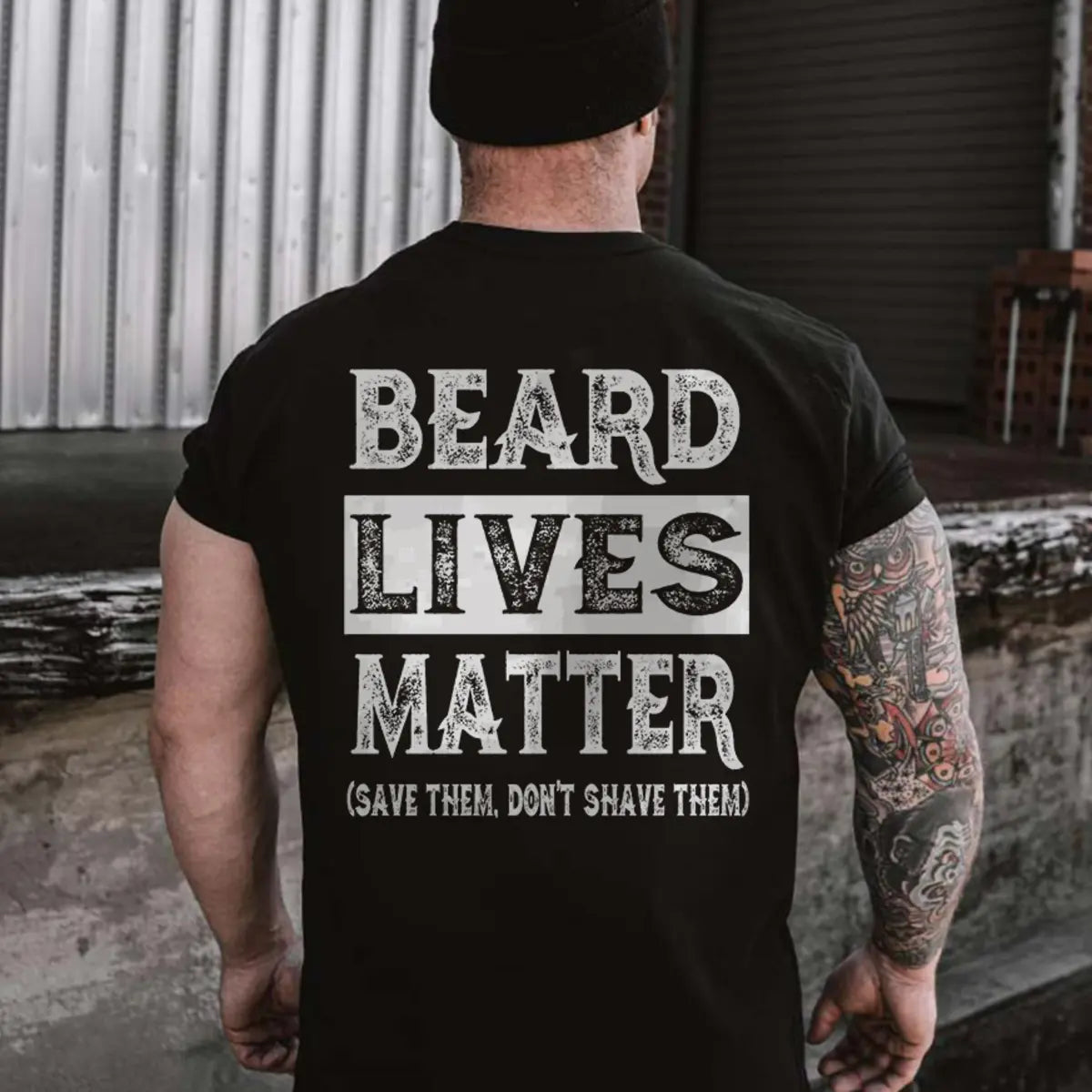 Viking Beard Lives Matter Printed Men's T-shirt