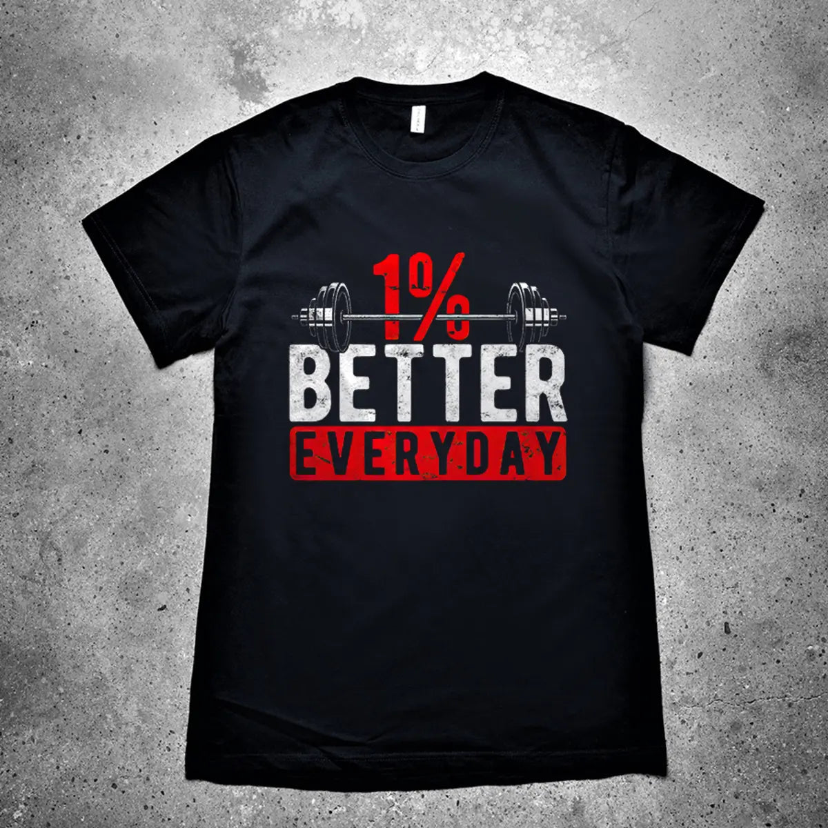 1% Better Everyday Printed Men's T-shirt