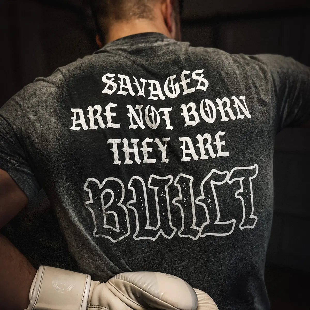 Savages Are Not Born They Are Built Printed Men's T-shirt