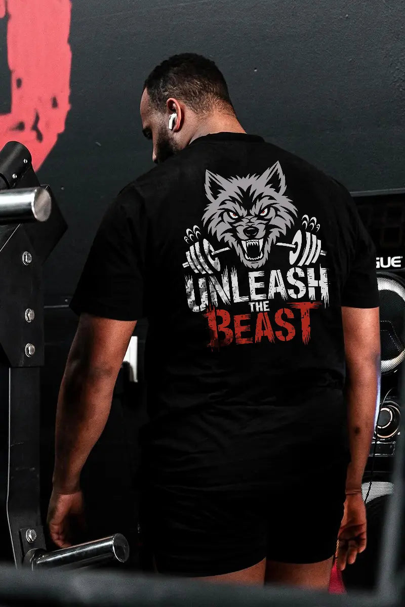 Unleash The Beast Printed Men's T-shirt