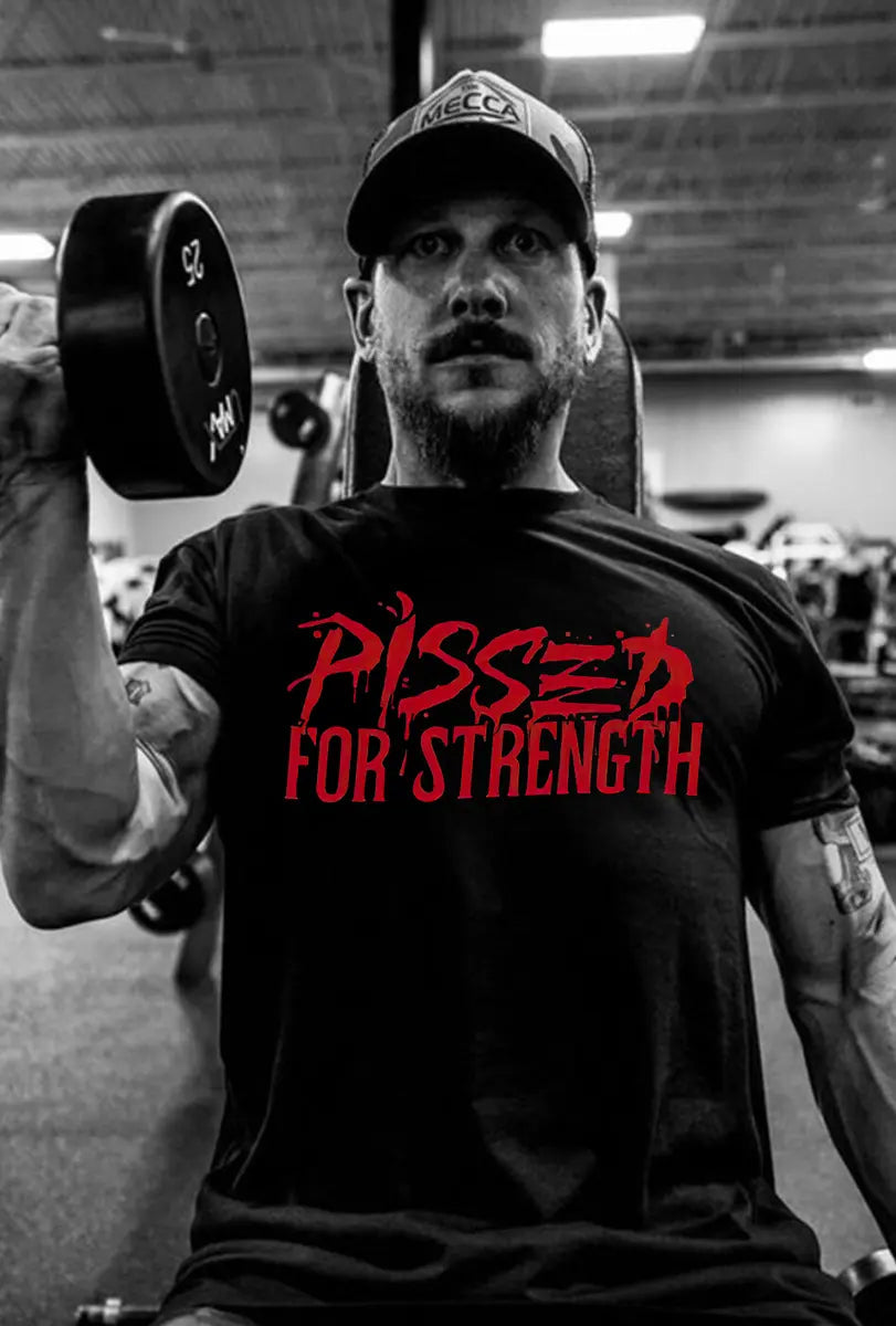 Pissed For Strength Printed Men's T-shirt