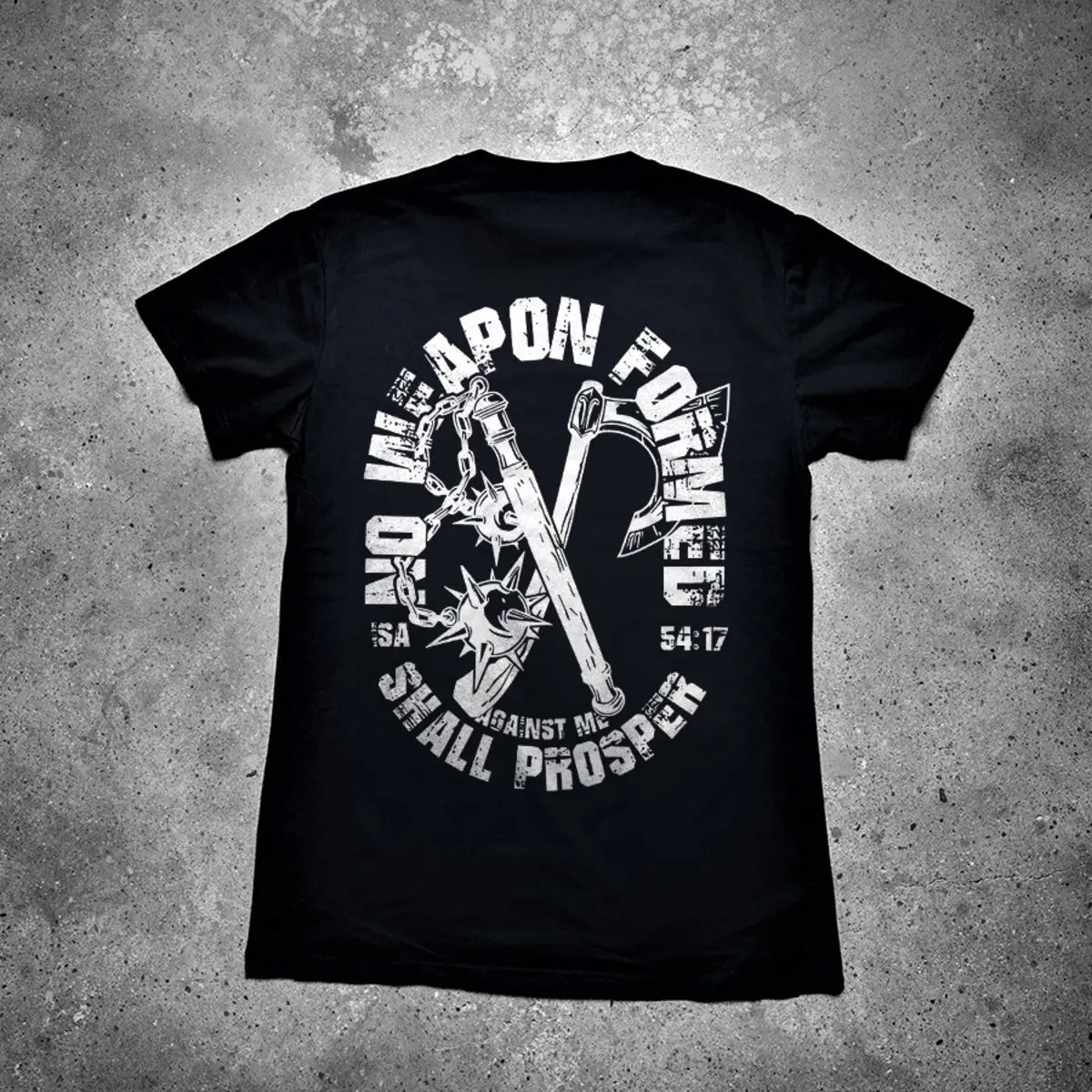 No Weapon Formed Against Me Printed Men's T-shirt