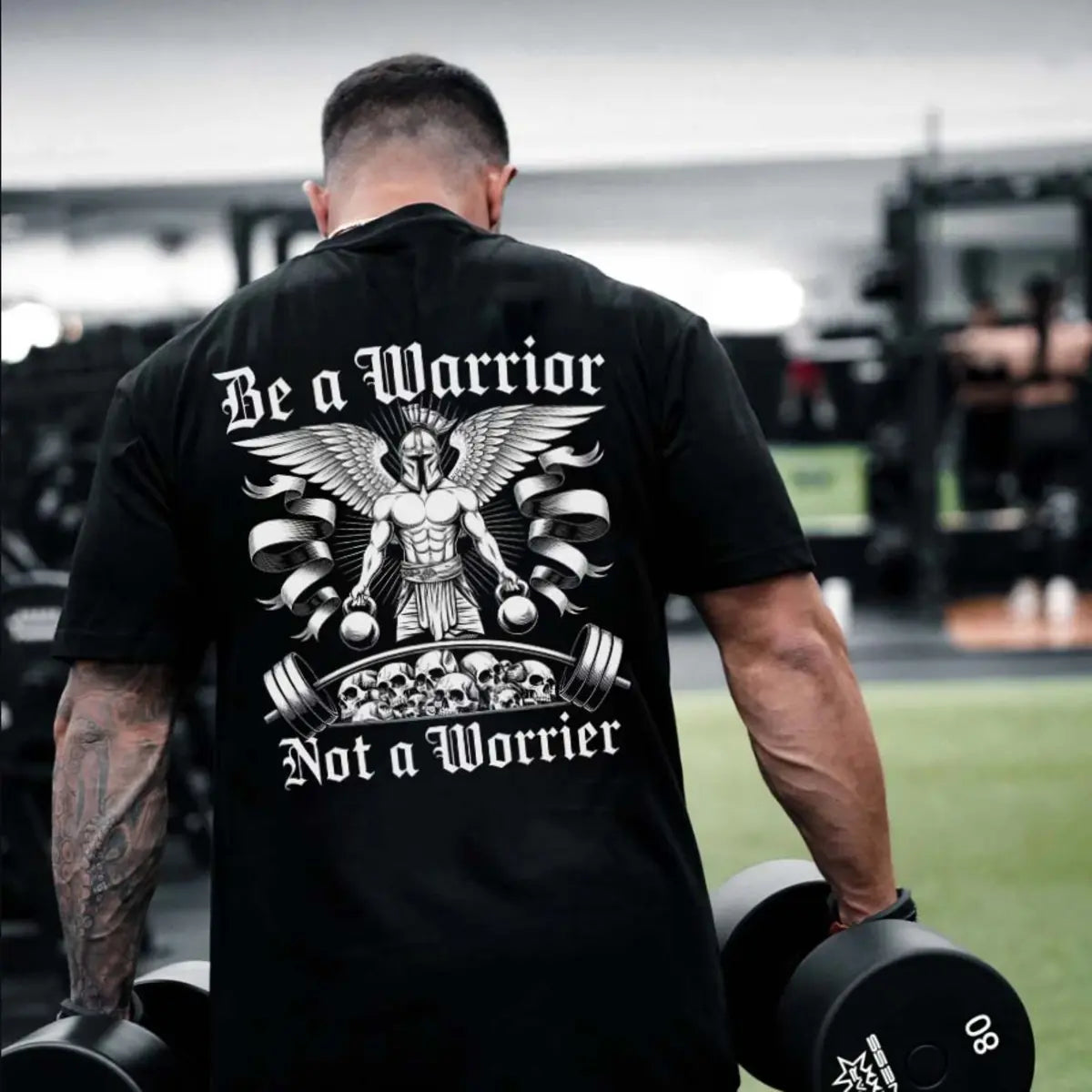 Be A Warrior Not A Worrier Printed Men's T-shirt