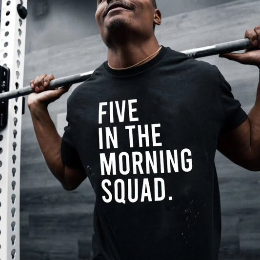 Five In The Morning Squad Printed Men's T-shirt