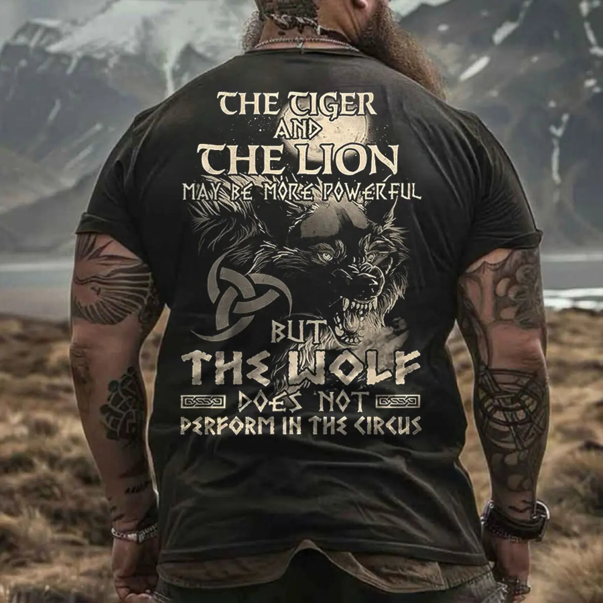 Viking The Tiger And The Lion May Be More Powerful Printed Men's T-shirt