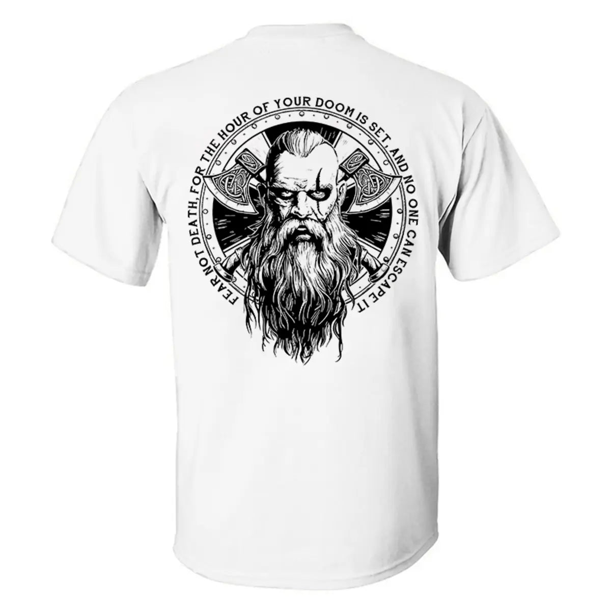 Viking Fear Not Death Printed Men's T-shirt