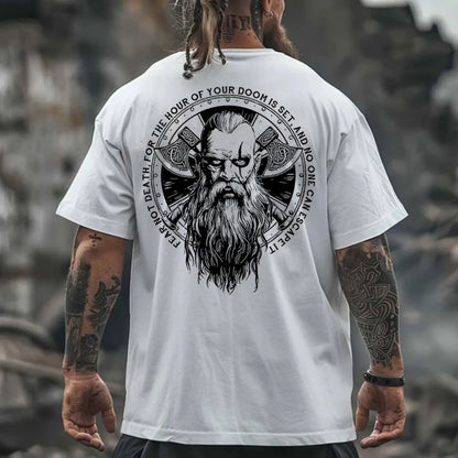 Viking Fear Not Death Printed Men's T-shirt